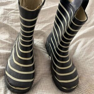 Polar o. Pyret English Striped Black and White children snow and Rain Boots